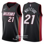 Camiseta Autentico Heat Whiteside 2017-18 Negro