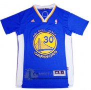 Camiseta Autentico Manga Corta Warriors Curry Azul