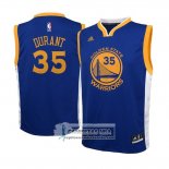 Camiseta Nino Warriors Durant Azul