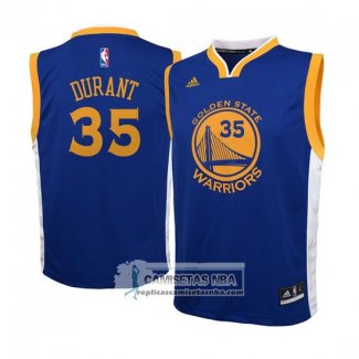 Camiseta Nino Warriors Durant Azul