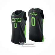 Camiseta Boston Celtics Jayson Tatum NO 0 Ciudad 2024-25 Negro