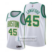 Camiseta Boston Celtics Romeo Langford Ciudad 2019-20 Blanco