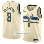 Camiseta Bucks Matthew Dellavedova Ciudad 2018 Crema