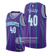 Camiseta Charlotte Hornets Cody Zeller Classic 2019-20 Violeta