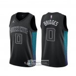 Camiseta Charlotte Hornets Miles Bridges Ciudad Negro