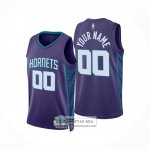 Camiseta Charlotte Hornets Personalizada Statement 2024-25 Violeta