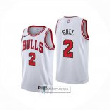 Camiseta Chicago Bulls Lonzo Ball NO 2 Association 2025-26 Blanco