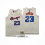 Camiseta Chicago Bulls Michael Jordan NO 23 Retro Blanco