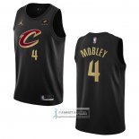 Camiseta Cleveland Cavaliers Evan Mobley NO 4 Statement 2022-23 Negro