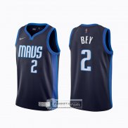 Camiseta Dallas Mavericks Tyler Bey Earned 2020-21 Azul