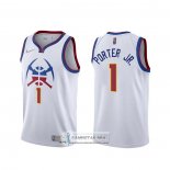 Camiseta Denver Nuggets Michael Porter Jr. Earned 2020-21 Blanco