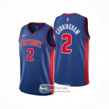 Camiseta Detroit Pistons Cade Cunningham NO 2 Icon 2024-25 Azul