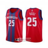 Camiseta Detroit Pistons Derrick Rose Ciudad 2019-20 Rojo