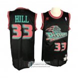 Camiseta Detroit Pistons Grant Hill Retro Negro