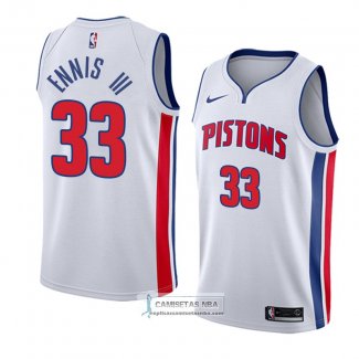 Camiseta Detroit Pistons James Ennis Iii Association 2018 Blanco