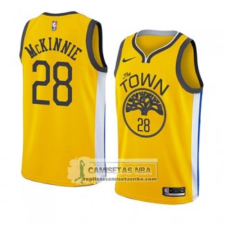 Camiseta Golden State Warriors Alfonzo Mckinnie Earned 2018-19 A