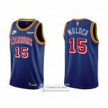 Camiseta Golden State Warriors Mychal Mulder NO 15 75th Anniversary Azul