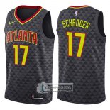 Camiseta Hawks Dennis Schroder Icon 2017-18 Negro