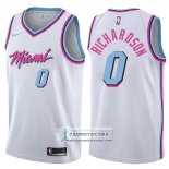 Camiseta Heat Josh Richardson Ciudad 2017-18 Blanco