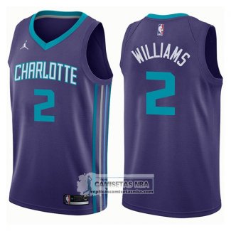 Camiseta Hornets Marvin Williams Statement 2017-18 Violeta