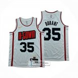 Camiseta Houston Rockets Kevin Durant NO 35 Ciudad 2024-25 Blanco