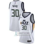 Camiseta Jazz Georges Niang Association 2017-18 Blanco