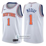 Camiseta Knicks Emmanuel Mudiay Statement 2017-18 Blanco