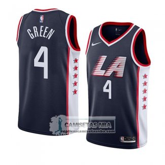 Camiseta Los Angeles Clippers Jamychal Green Ciudad 2019 Azul