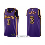 Camiseta Los Angeles Lakers Anthony Davis NO 3 Statement 2022-23 Violeta