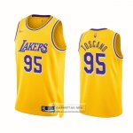 Camiseta Los Angeles Lakers Juan Toscano-Anderson NO 95 75th Anniversary Icon 2021-22 Amarillo