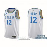 Camiseta Los Angeles Lakers Kendrick Nunn NO 12 Classic 2022-23 Blanco