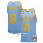 Camiseta Los Angeles Lakers Kobe Bryant NO 8 Mitchell & Ness 2001-02 Azul
