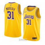 Camiseta Los Angeles Lakers Mike Muscala Icon 2018-19 Amarillo