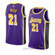 Camiseta Los Angeles Lakers Travis Wear Statement 2018-19 Violet