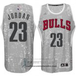 Camiseta Luces de la Ciudad Bulls Jordan Gris