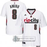 Camiseta Manga Corta Blazers Aminu Blanco