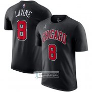 Camiseta Manga Corta Chicago Bulls Zach LaVine Statement Negro