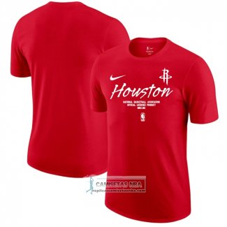 Camiseta Manga Corta Houston Rockets Rojo1