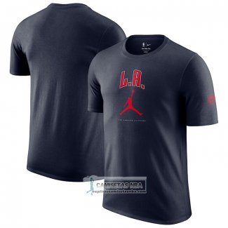 Camiseta Manga Corta Los Angeles Clippers Essential Ciudad Negro