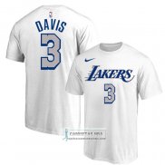 Camiseta Manga Corta Los Angeles Lakers Anthony Davis Blanco