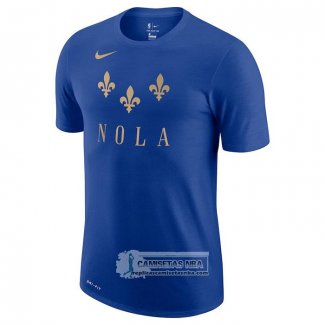 Camiseta Manga Corta New Orleans Pelicans Ciudad 2020-21 Azul