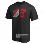 Camiseta Manga Corta Portland Trail Blazers Whole New Game Negro