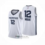 Camiseta Memphis Grizzlies Ja Morant NO 12 Association 2024-25 Blanco