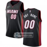 Camiseta Miami Heat Personalizada 2017-18 Negro