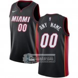 Camiseta Miami Heat Personalizada 2017-18 Negro