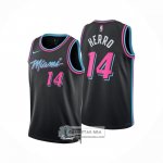 Camiseta Miami Heat Tyler Herro NO 14 Ciudad 2025-26 Negro