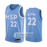 Camiseta Minnesota Timberwolves Andrew Wiggins Ciudad Edition Azul