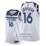 Camiseta Minnesota Timberwolves James Johnson Association 2019-20 Blanco