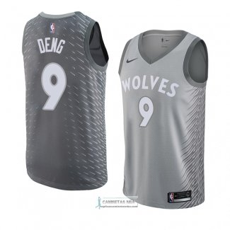 Camiseta Minnesota Timberwolves Luol Deng Ciudad 2018 Gris