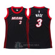 Camiseta Mujer Heats Wade Negro